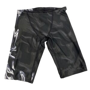 TYR Vaporwaver Jammer Swimsuit Men's 30 Small S‎ Competition Performance Black